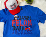 I'd Rather vote for a Felon Than a Jackass