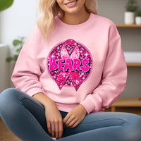 Bears Pink Sequin Circle