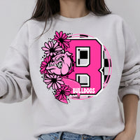 Bulldogs Pink floral