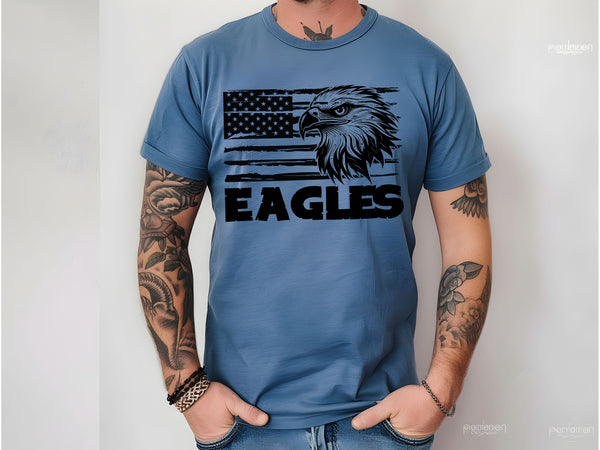 Eagles distressed flag