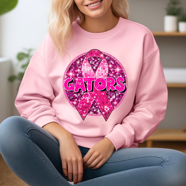 Gators Pink sequin circle