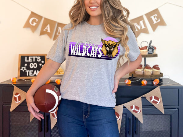 Godley Wildcats vintage stripes