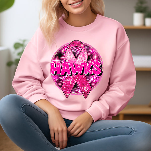 Hawks Pink sequin circle