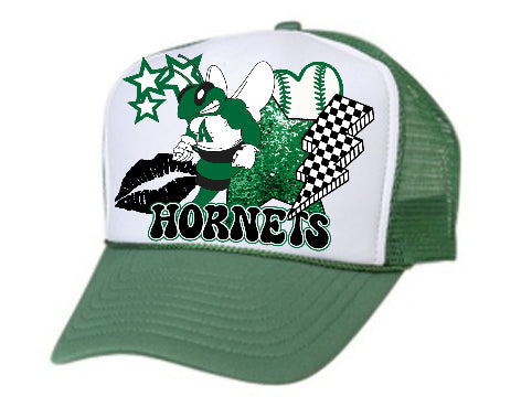 hornets Baseball Hat Patch DTF