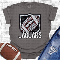 Jaguars rhinestone football