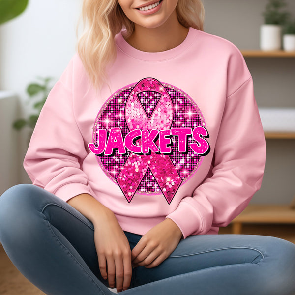 Jackets Pink sequin circle