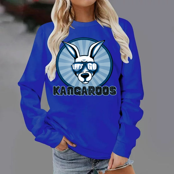 Kangaroos Sunburst Mascot DTF