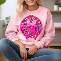 Knights PInk sequin circle