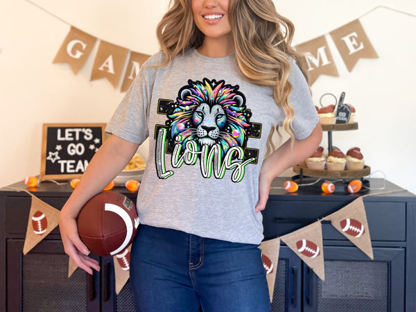 Lions Rhinestone check