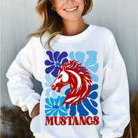 Mustangs boho floral