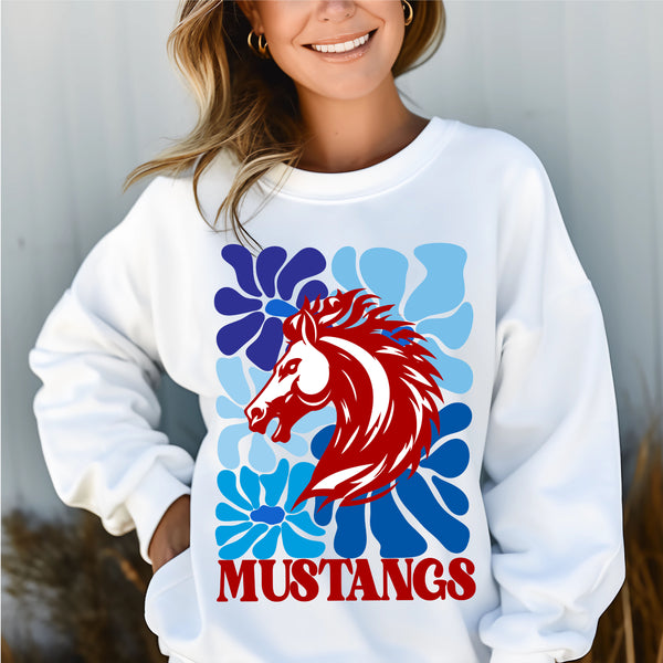 Mustangs boho floral