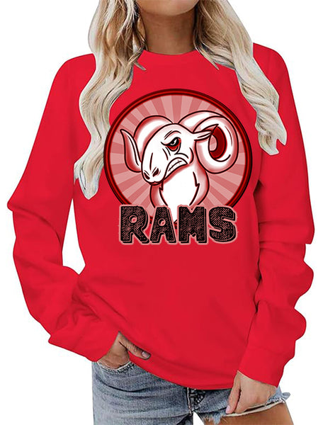 Rams Sunburst Mascot DTF