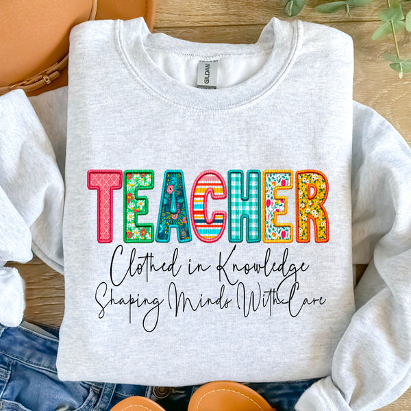 Teacher Clothed in Knowledge  Dtf