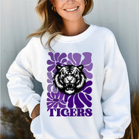 Tigers Boho Floral purple