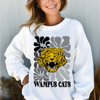 Wampus Cat boho floral