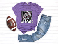 Wildcats Rhinestone Football