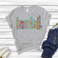 Baseball wild print DTF Transfers