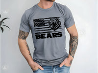 Bears distressed flag