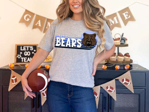 Brewer bears vintage stripes