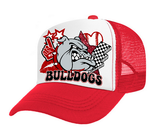 Bulldogs Baseball Hat Patch DTF