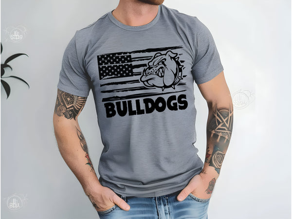 Bulldogs distressed flag