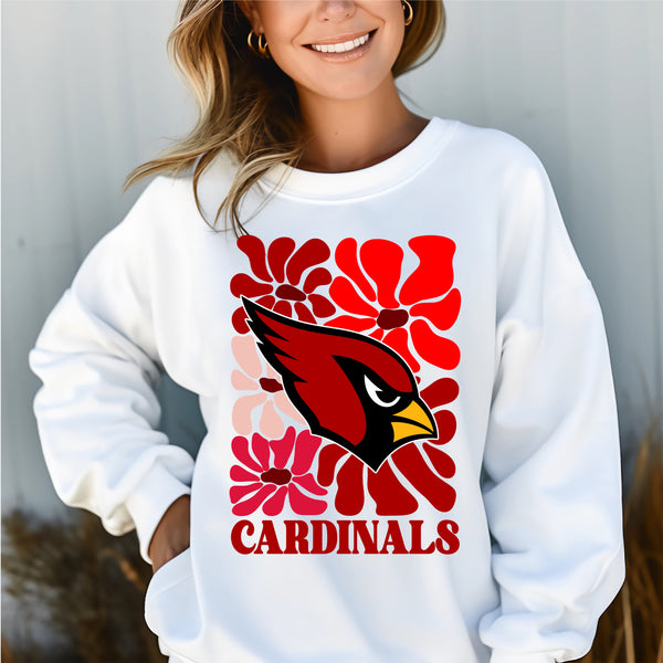 Cardinals boho floral