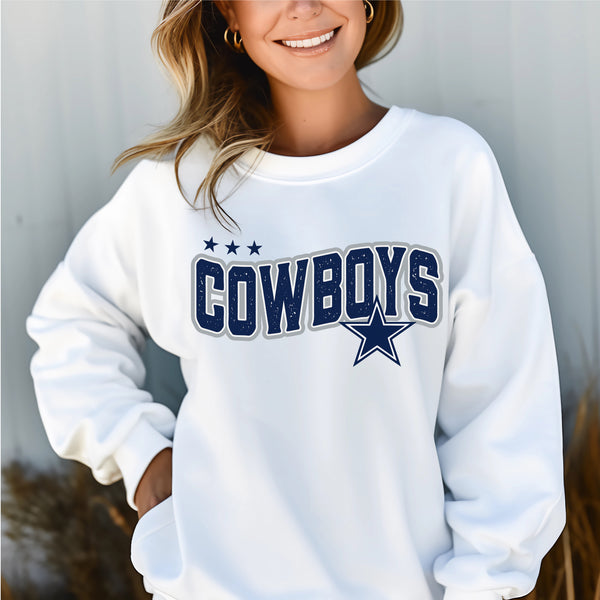 Cowboys wavy distressed