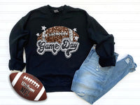 Game Day Football Faux Sequin DTF