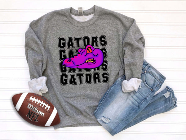 Gators Neon Stacked  2023 DTF
