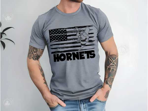 Hornets Distressed flag