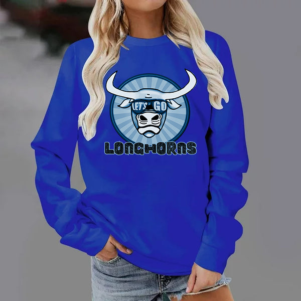 Longhorns Sunburst Mascot DTF