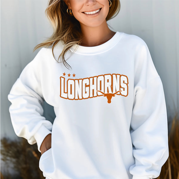 Longhorns wavy distressed