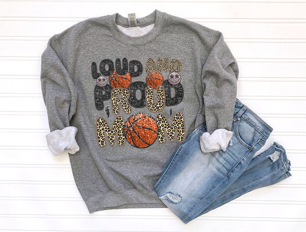 Loud & Proud Leopard basketball Mom DTF