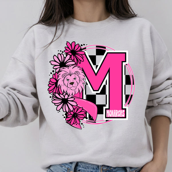 Monarchs Pink floral