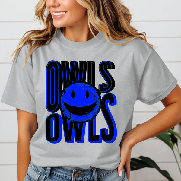 Owls smiley face