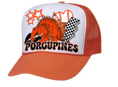 Porcupines Baseball Hat Patch DTF