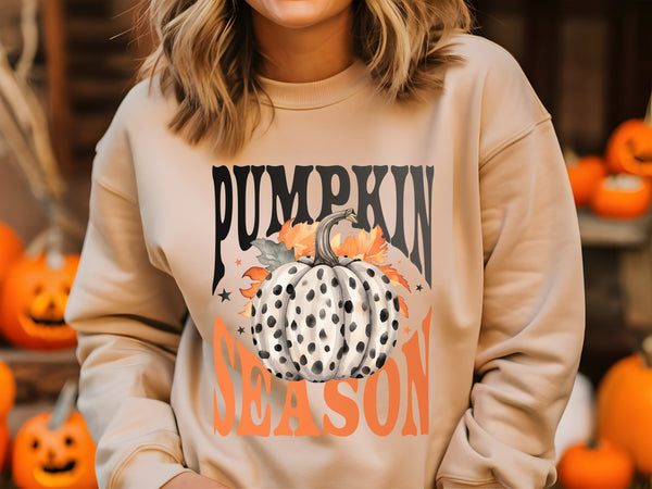 Pumpkin Season Polka dot pumpkin