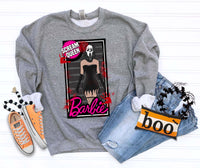 Scream Queen Barbie  Halloween   DTF