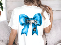 Trojans  coquette bow leftchest and full back