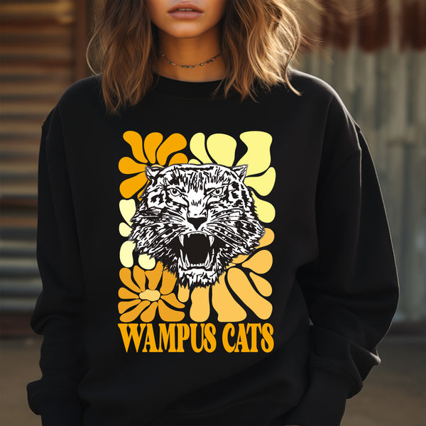 Wampus Cat boho floral