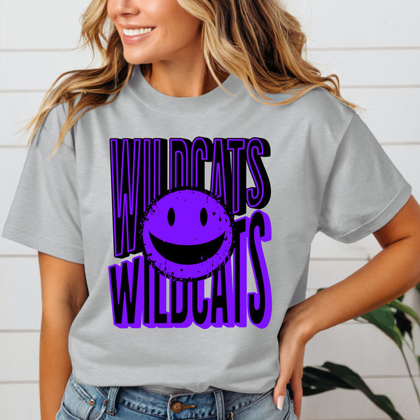 Wildcats Smiley Face