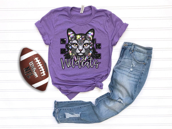 Wildcats rhinestone check