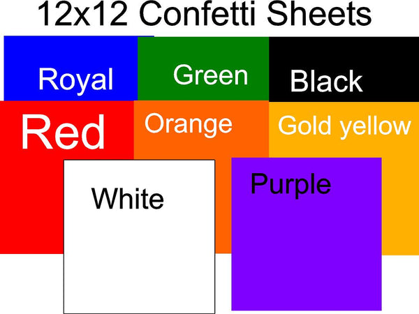 confetti sheets 12x12