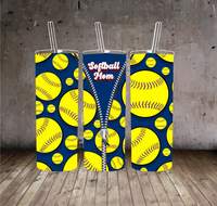 Softball Mom Sublimation Tumbler Designs T6