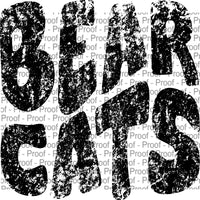 Bearcats  Oversized Wavy Grunge Digital File for Sublimation