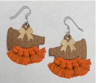 Macrame Football, Cheer, Basketball, Volleyball Wooden Earrings BLANKS