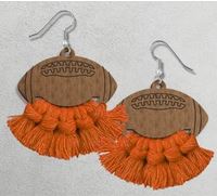 Macrame Football, Cheer, Basketball, Volleyball Wooden Earrings BLANKS