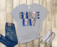 Baseball Game Day Cusom Color  DTF Transfers