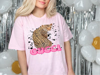Leopard with Pink Wording Inspired G***** DTF