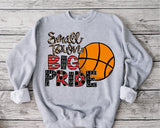 Small Town Big PRide Basketball Sublimation Transfer